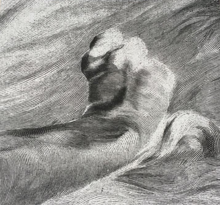 Pedro Wainer - S/T, de la serie de negativos de Desentierros. 46 x 50 cm. Exposición directa sobre gelatina de plata, copia única. (2017)