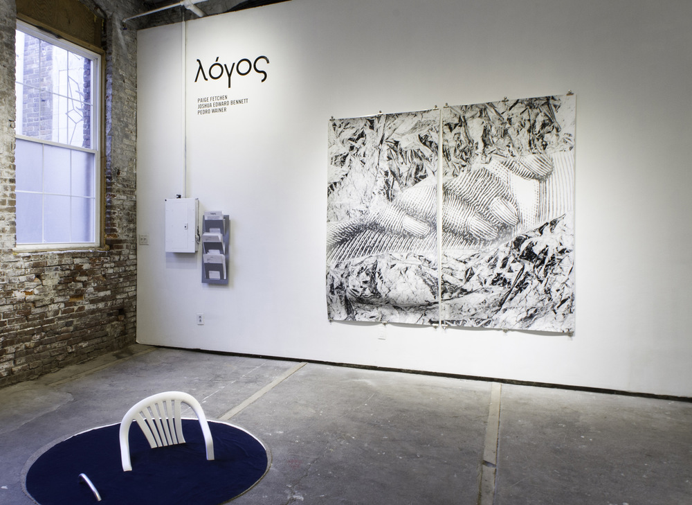 Pedro Wainer - Vista en sala muestra ¨Lógos¨, Galería Little Berlin, Filadelfia, EE.UU.